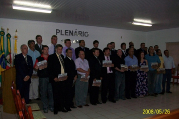 Foto - Sessão Solene em Homenagem aos Ex-Vereadores e à Imprensa
