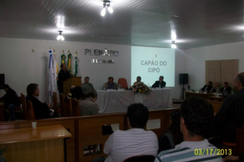 Foto - Sessão Solene em Comemoração aos 13 Anos do Município de Capão do Cipó