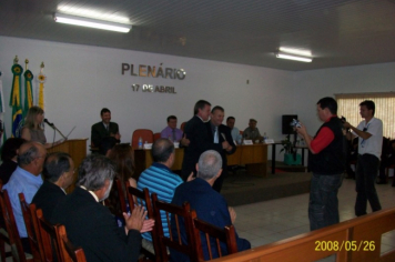 Foto - Sessão Solene em Homenagem aos Ex-Vereadores e à Imprensa