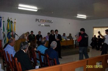 Foto - Sessão Solene em Homenagem aos Ex-Vereadores e à Imprensa