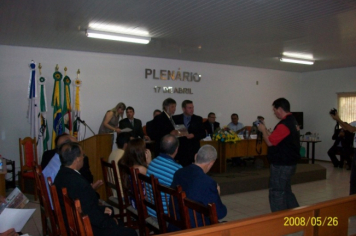 Foto - Sessão Solene em Homenagem aos Ex-Vereadores e à Imprensa