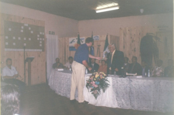 Foto - Sessão de Promulgação da Lei Orgânica Municipal, no Clube Aliança - Antiga Sede da Câmara de Vereadores