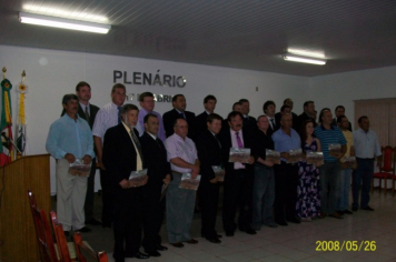 Foto - Sessão Solene em Homenagem aos Ex-Vereadores e à Imprensa