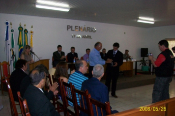 Foto - Sessão Solene em Homenagem aos Ex-Vereadores e à Imprensa