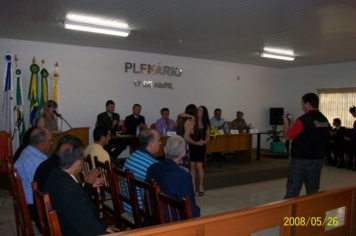 Foto - Sessão Solene em Homenagem aos Ex-Vereadores e à Imprensa