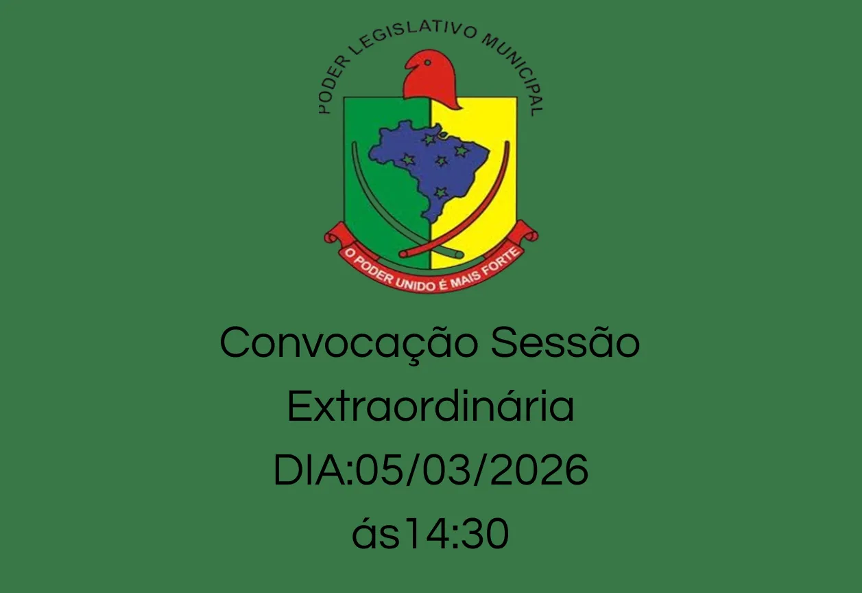Convocação de Sessão Extraordinária