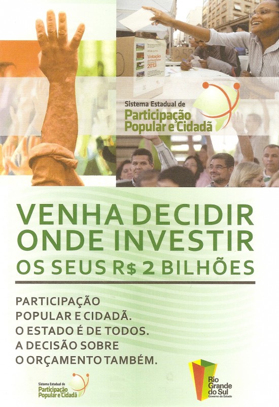 PARTICIPAÇÃO POPULAR E CIDADÃ 2013/2014