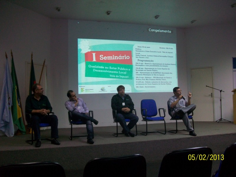 I SEMINÁRIO DE QUALIDADE NO SETOR PÚBLICO E DESENVOLVIMENTO LOCAL